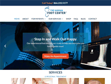 Tablet Screenshot of kansasfootcenter.com